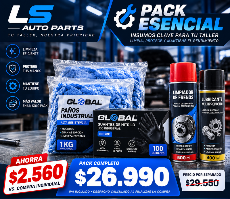 Pack Esencial para Taller Mecánico | Limpieza y Mantenimiento